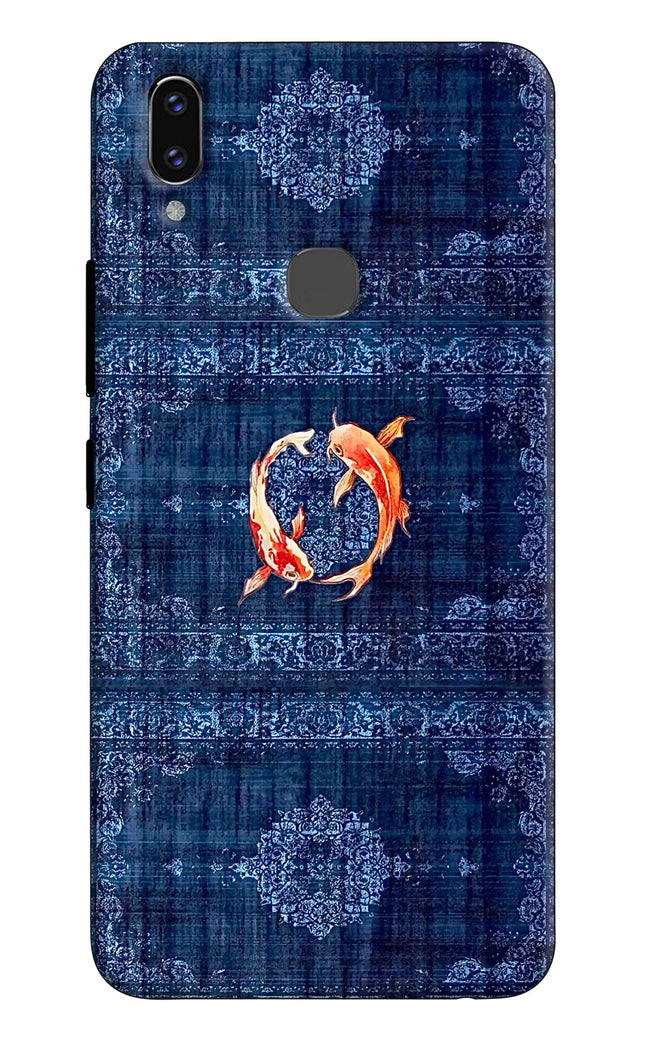 Koi Blue Vivo V9/V9 Pro/V9 Youth Hard Case Back Cover by Casekaro