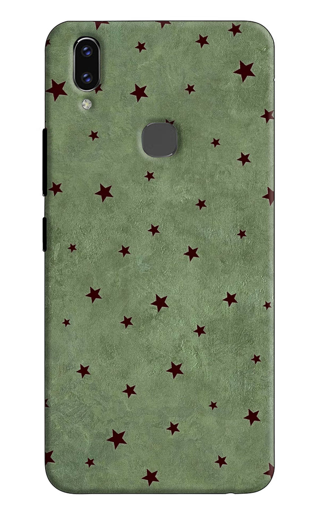 Green Stars Vivo V9/V9 Pro/V9 Youth Hard Case Back Cover by Casekaro