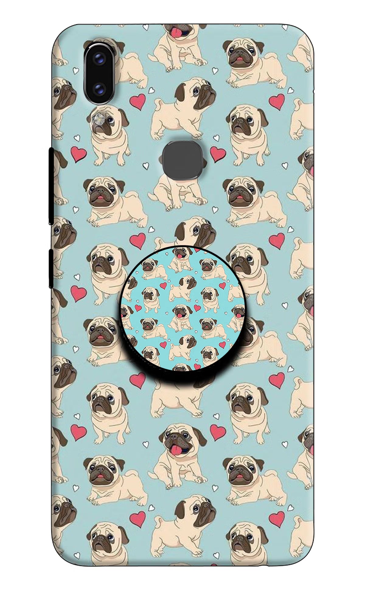Pug Dog Vivo V9/V9 Pro/V9 Youth Pop Case by Casekaro