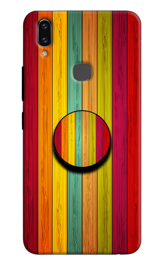 Multicolor Wooden Vivo V9/V9 Pro/V9 Youth Pop Case by Casekaro