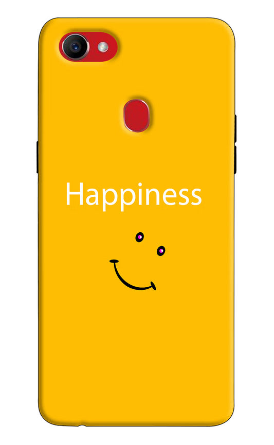 Happiness With Smiley Oppo F7 Hard Case Back Cover by Casekaro