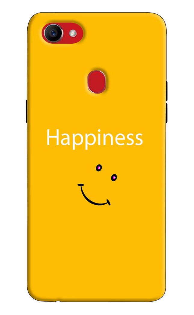 Happiness With Smiley Oppo F7 Hard Case Back Cover by Casekaro