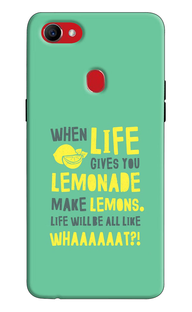 Quote Oppo F7 Hard Case Back Cover by Casekaro