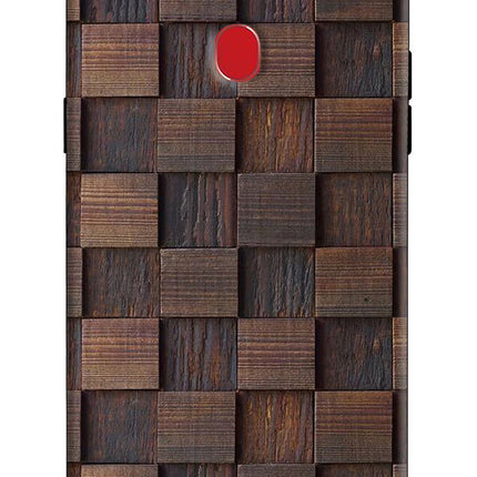 Wooden Cube Design Oppo F7 Hard Case Back Cover by Casekaro