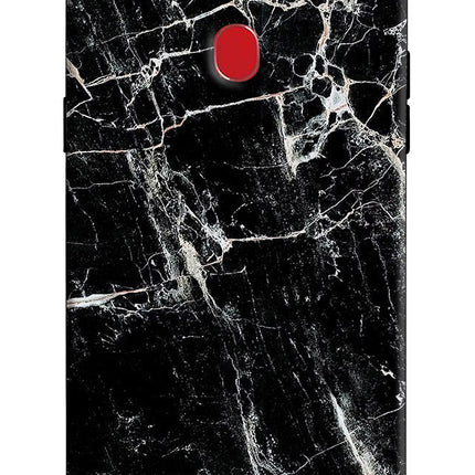 Black Marble Texture Oppo F7 Hard Case Back Cover by Casekaro