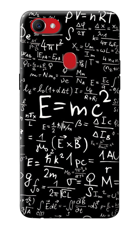 Physics Albert Einstein Formula Oppo F7 Back Cover