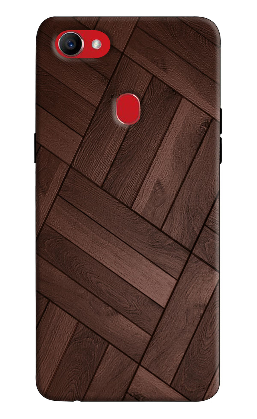 Wooden Texture Design Oppo F7 Back Cover, Hard case