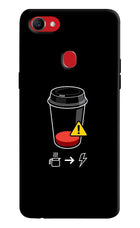 Coffee Oppo F7 Hard Case Back Cover by Casekaro