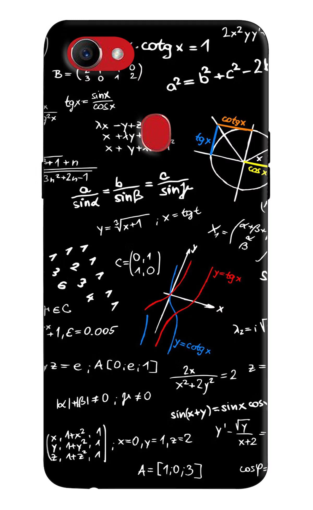 Mathematics Formula Oppo F7 Hard Case Back Cover by Casekaro