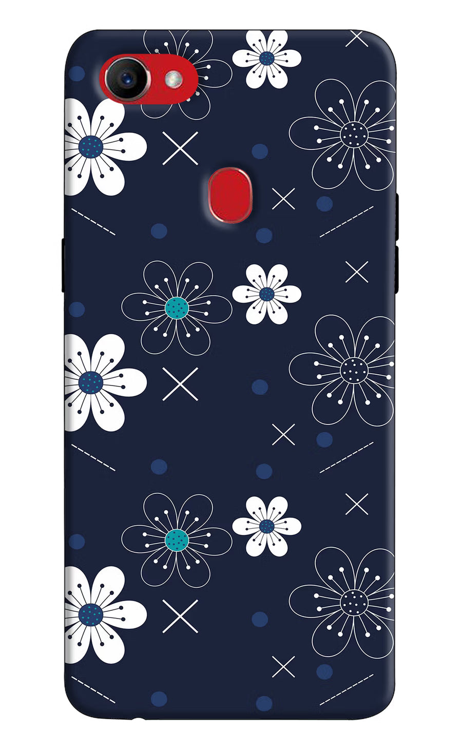 Flowers Oppo F7 Back Cover, Hard case
