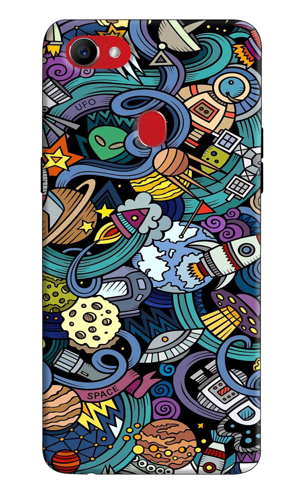 Space Abstract Oppo F7 Hard Case Back Cover by Casekaro