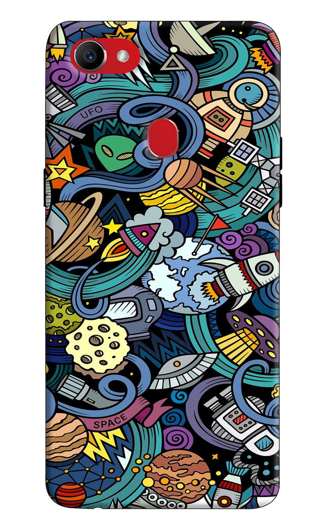 Space Abstract Oppo F7 Hard Case Back Cover by Casekaro