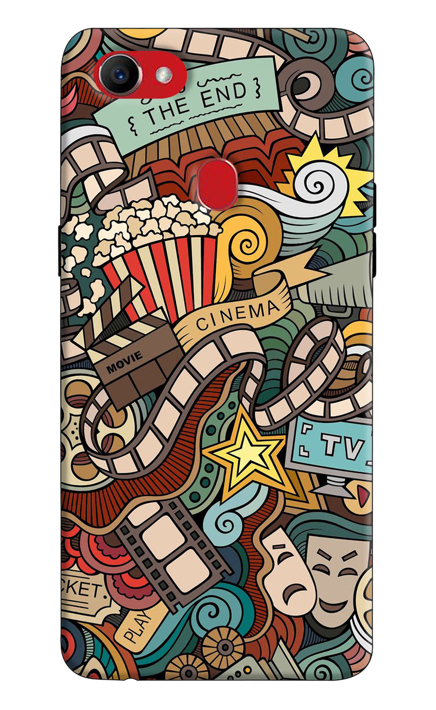 Cinema Abstract Oppo F7 Back Cover, Hard case
