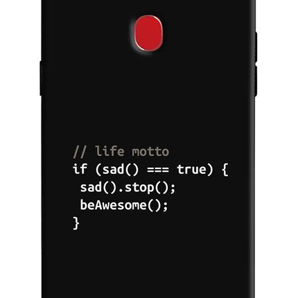 Life Motto Code Oppo F7 Hard Case Back Cover by Casekaro