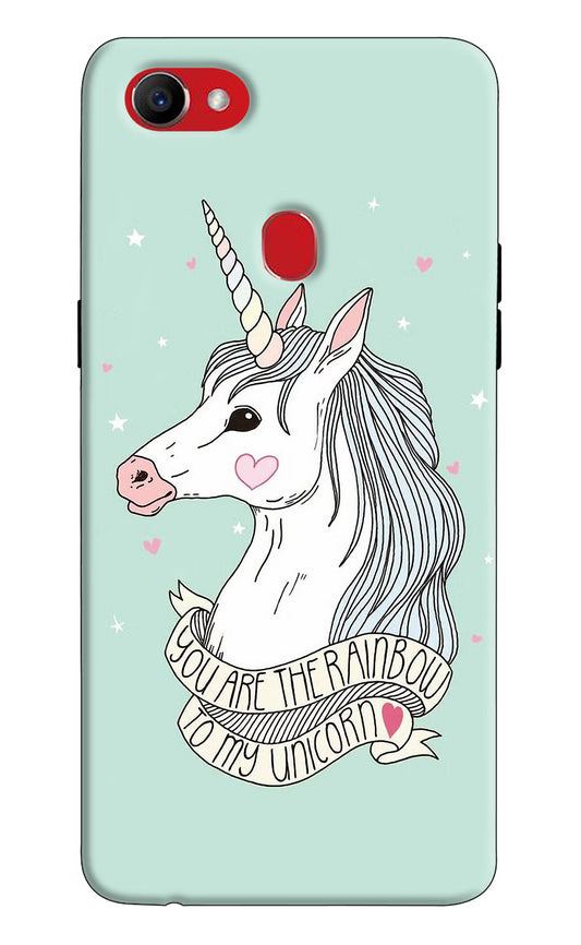 Unicorn Wallpaper Oppo F7 Hard Case Back Cover by Casekaro