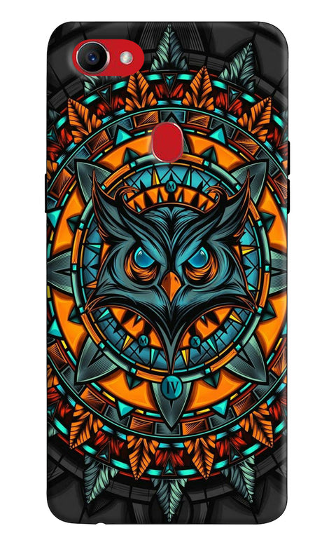 Angry Owl Art Oppo F7 Back Cover