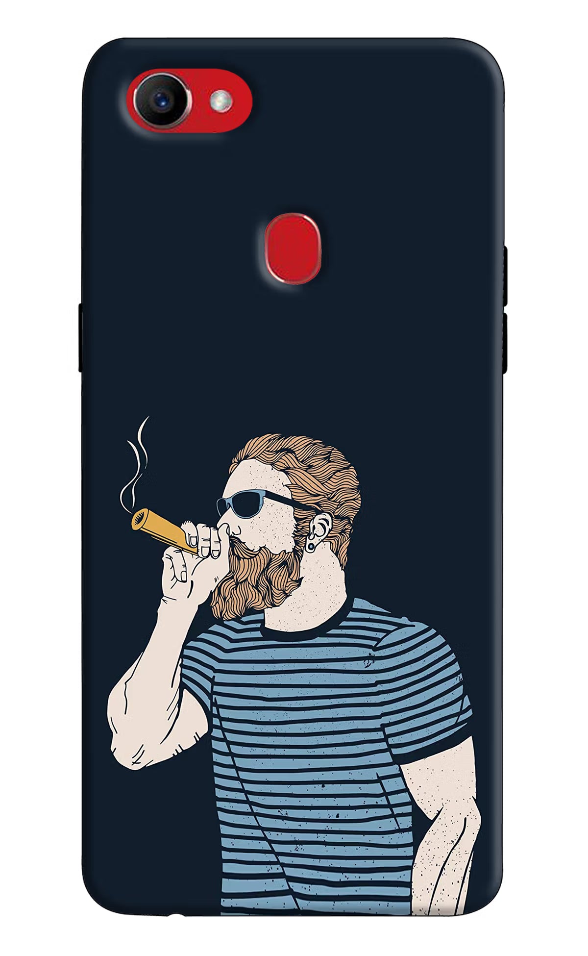 Smoking Oppo F7 Hard Case Back Cover by Casekaro