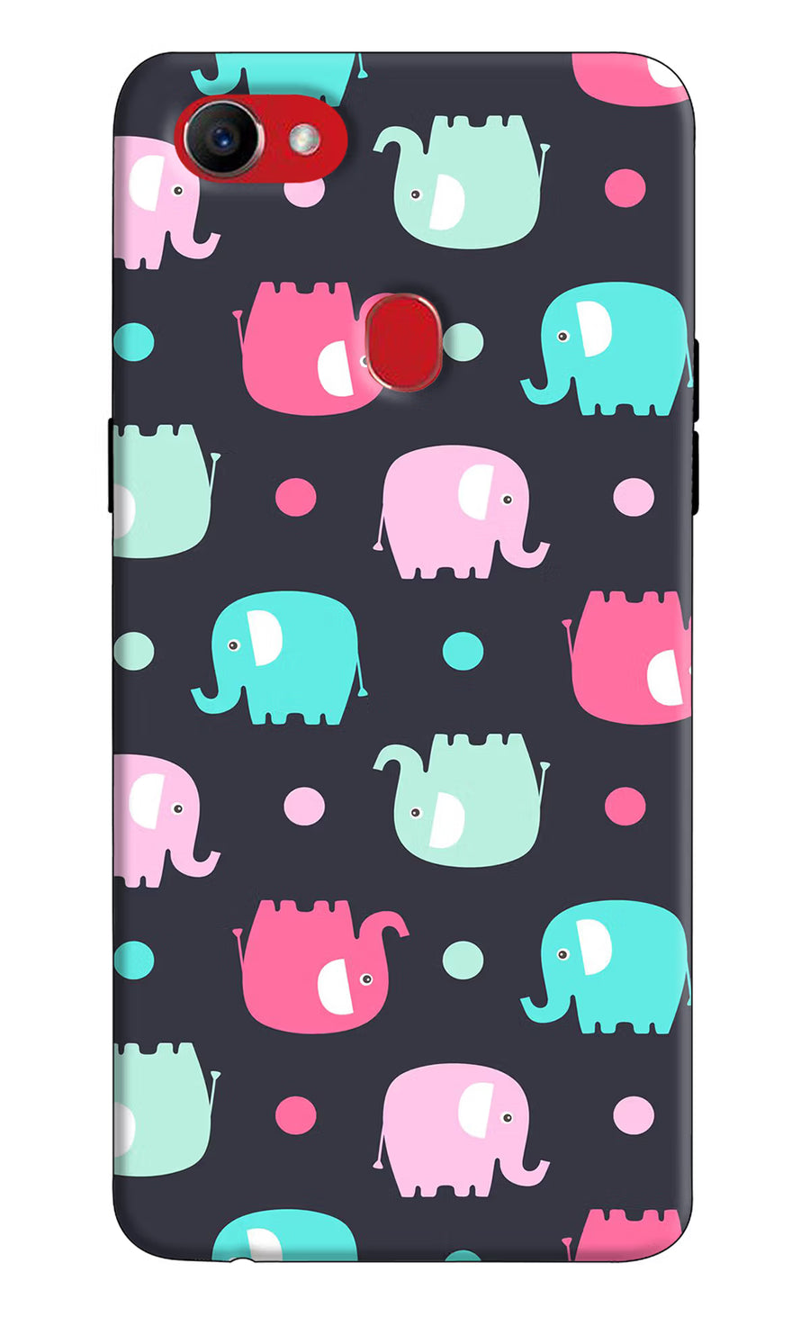 Elephants Oppo F7 Back Cover, Hard case