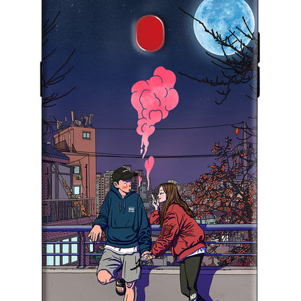 Chilling Couple Oppo F7 Hard Case Back Cover by Casekaro