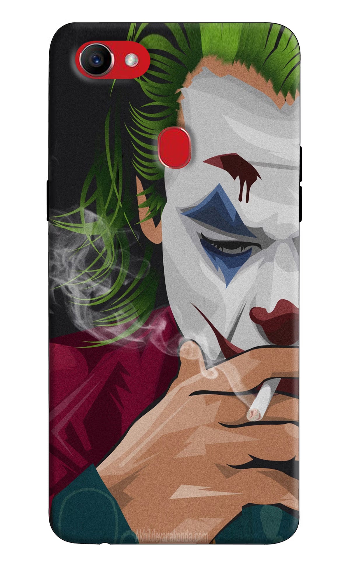 Joker Smoking Oppo F7 Hard Case Back Cover by Casekaro