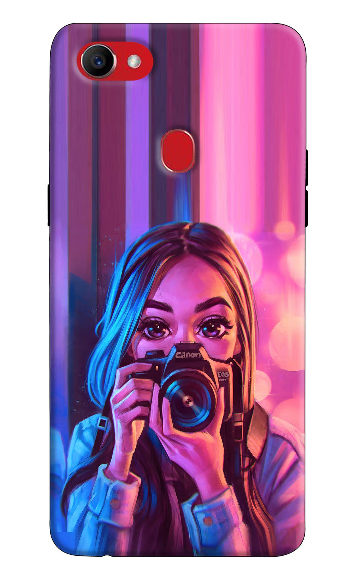 Girl Photographer Oppo F7 Hard Case Back Cover by Casekaro