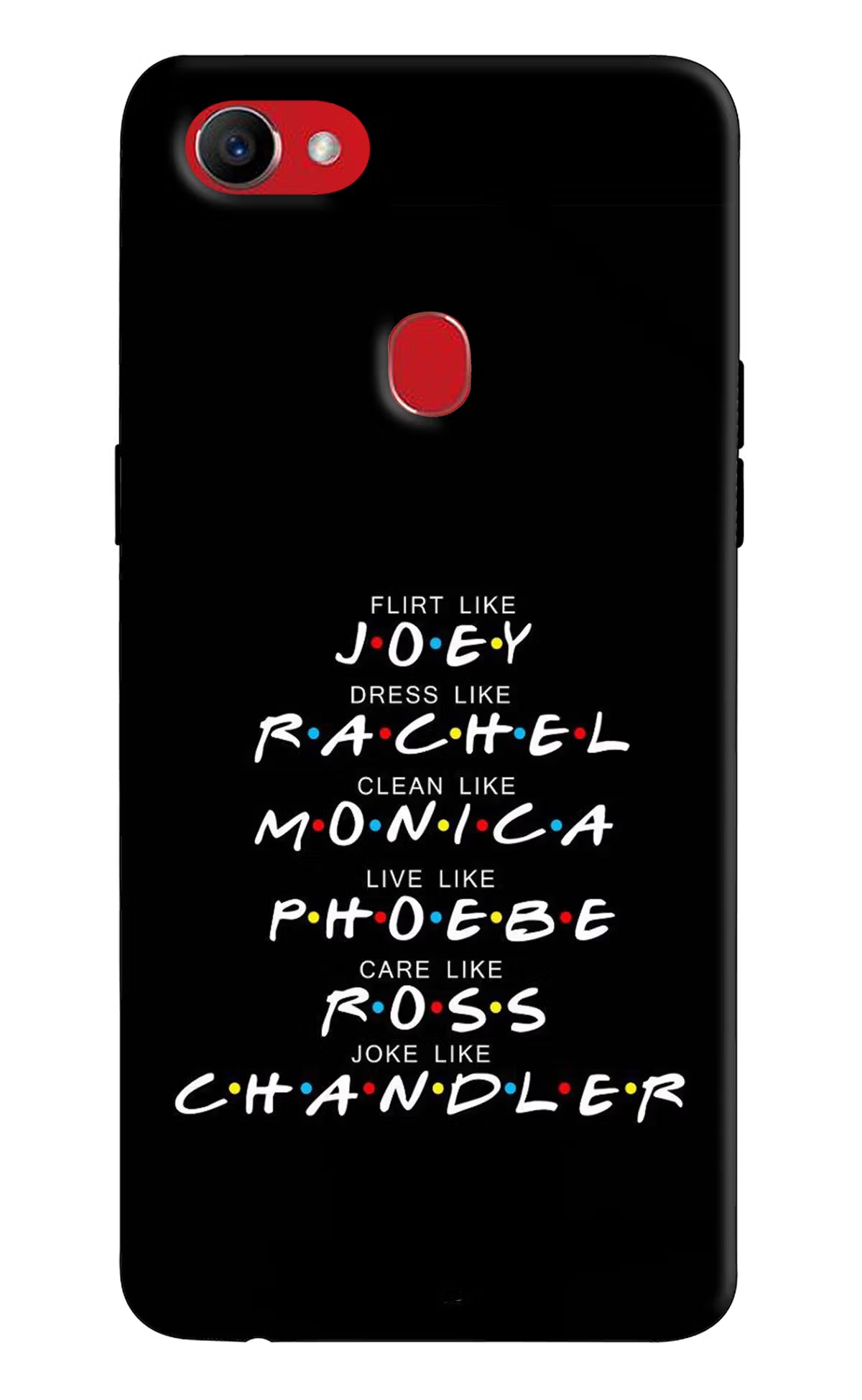 FRIENDS Character Oppo F7 Hard Case Back Cover by Casekaro