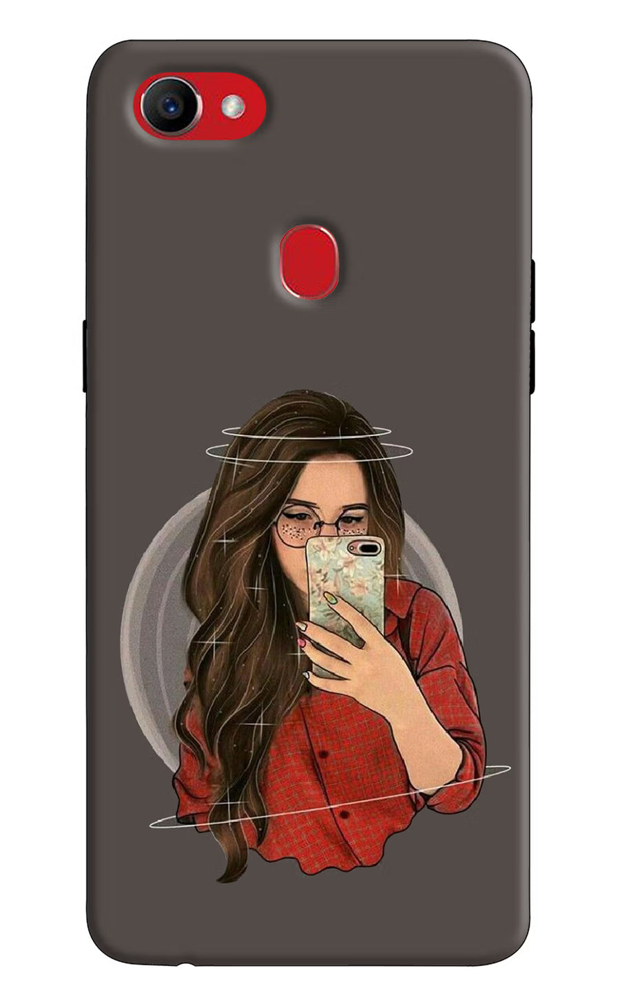 Selfie Queen Oppo F7 Back Cover, Hard case