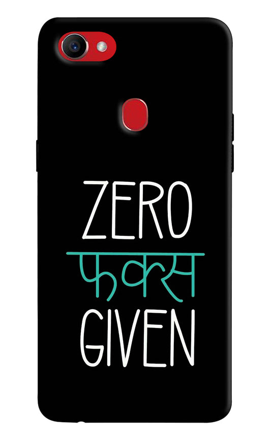 Zero Fucks Given Oppo F7 Hard Case Back Cover by Casekaro