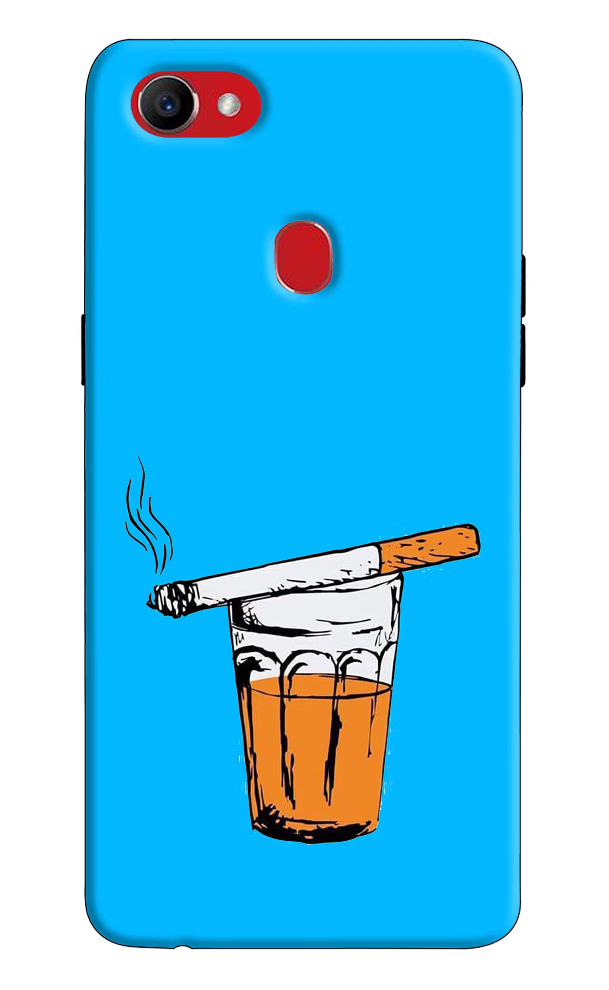 Chai Sutta Oppo F7 Hard Case Back Cover by Casekaro