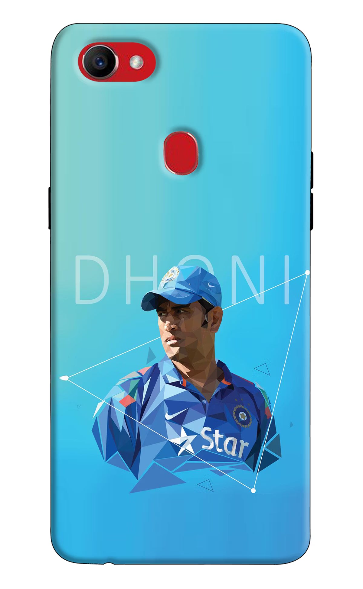 Dhoni Artwork Oppo F7 Hard Case Back Cover by Casekaro