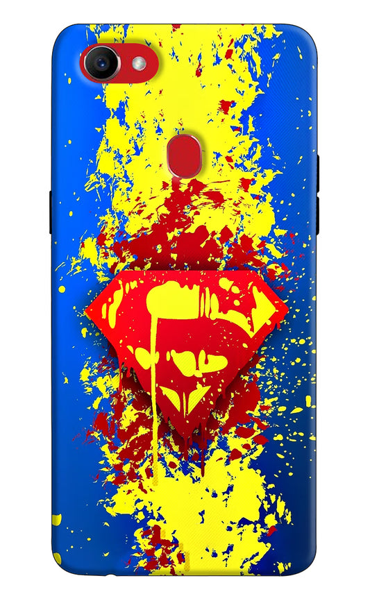 Superman logo Oppo F7 Hard Case Back Cover by Casekaro