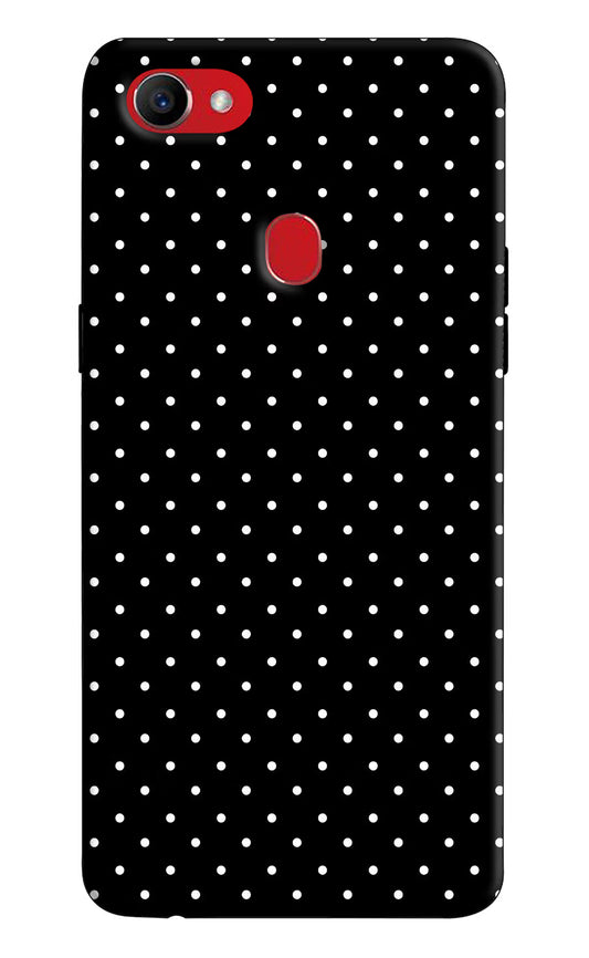 White Dots Oppo F7 Hard Case Back Cover by Casekaro