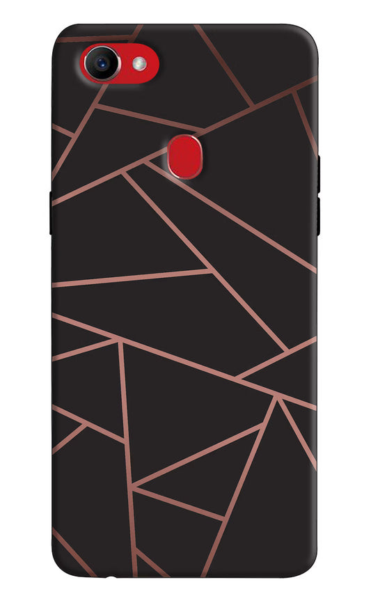 Geometric Pattern Oppo F7 Hard Case Back Cover by Casekaro