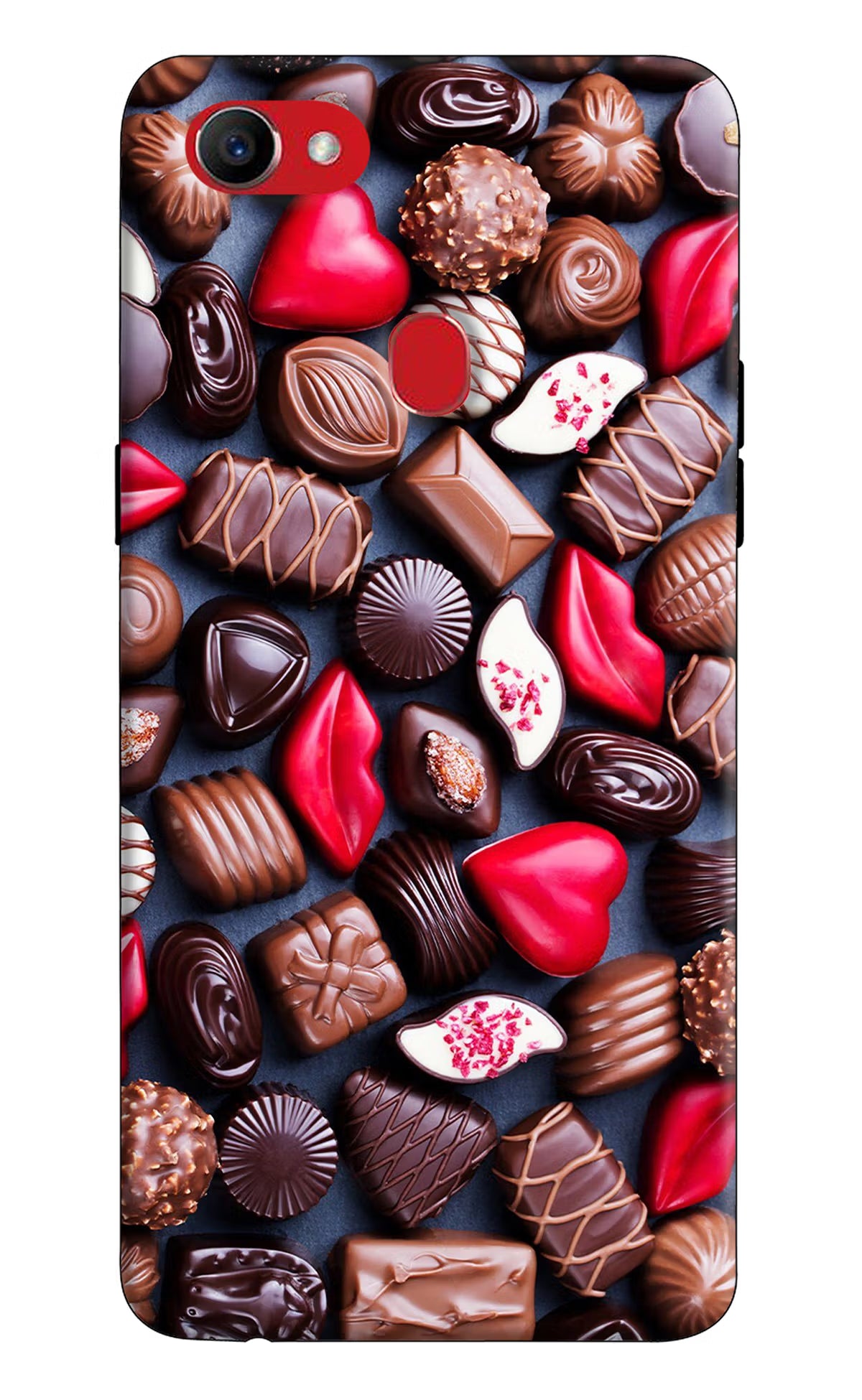 Chocolates Oppo F7 Hard Case Back Cover by Casekaro