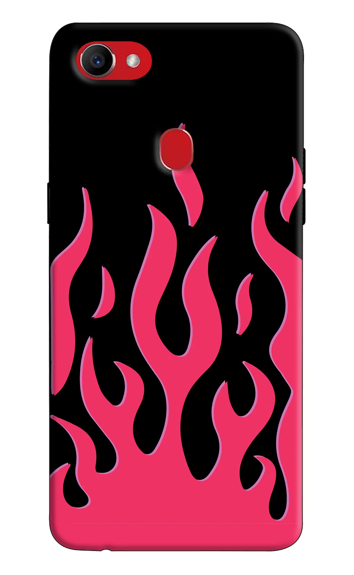 Fire Flames Oppo F7 Hard Case Back Cover by Casekaro