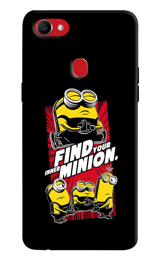 Find your inner Minion Oppo F7 Hard Case Back Cover by Casekaro