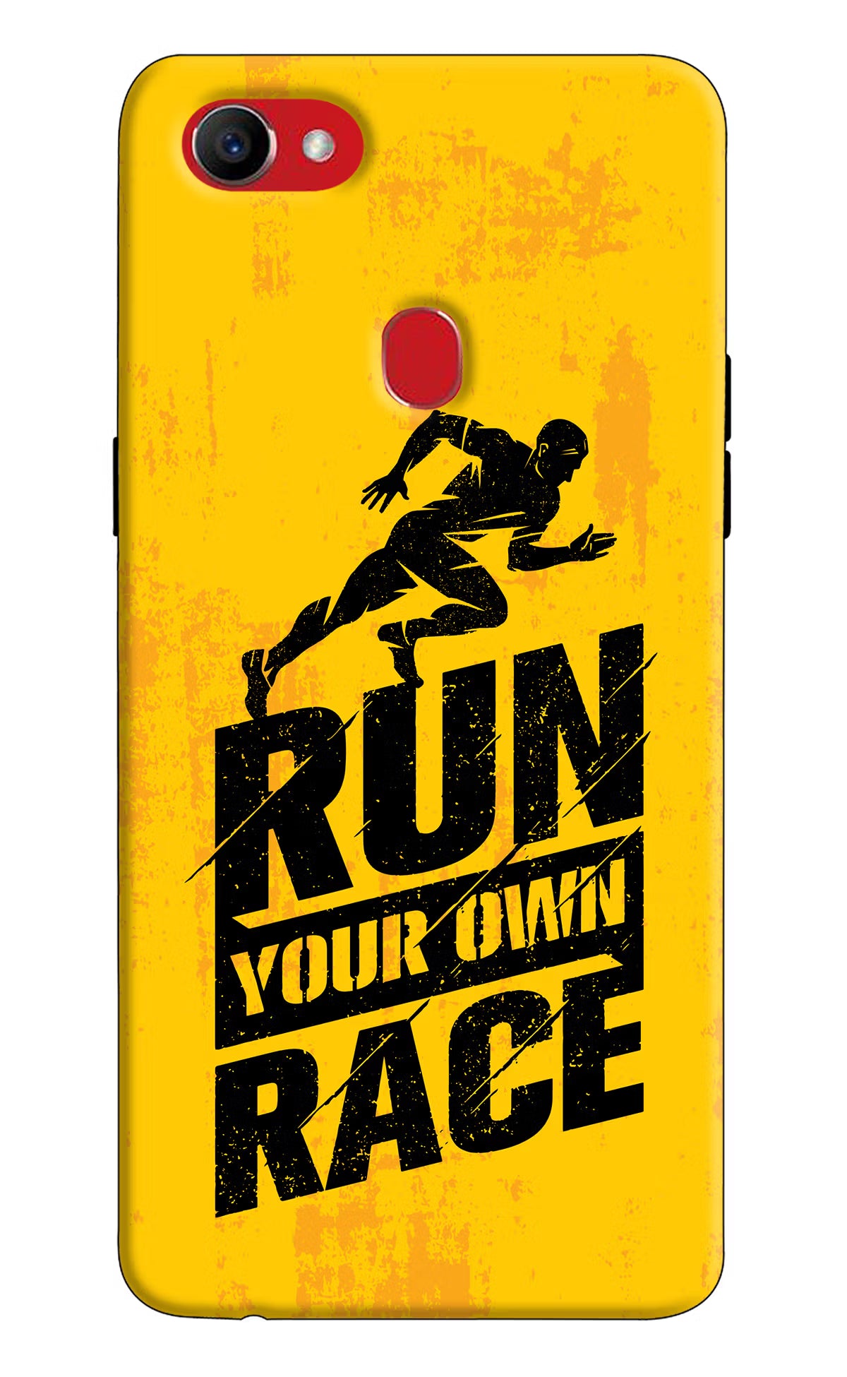 Run Your Own Race Oppo F7 Hard Case Back Cover by Casekaro