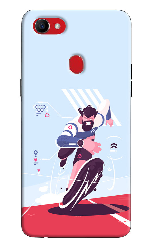 Run Pro Oppo F7 Hard Case Back Cover by Casekaro