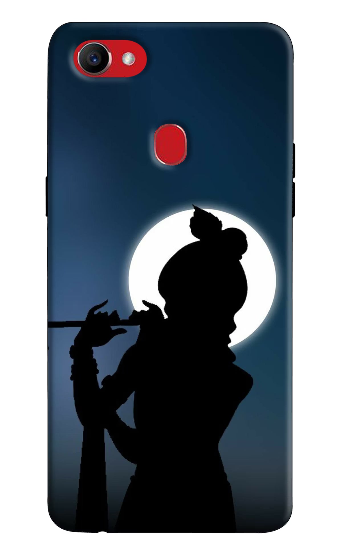 Shri Krishna Silhouette Oppo F7 Hard Case Back Cover by Casekaro