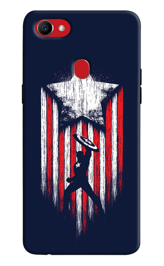 Captain America Marvel Art Oppo F7 Hard Case Back Cover by Casekaro