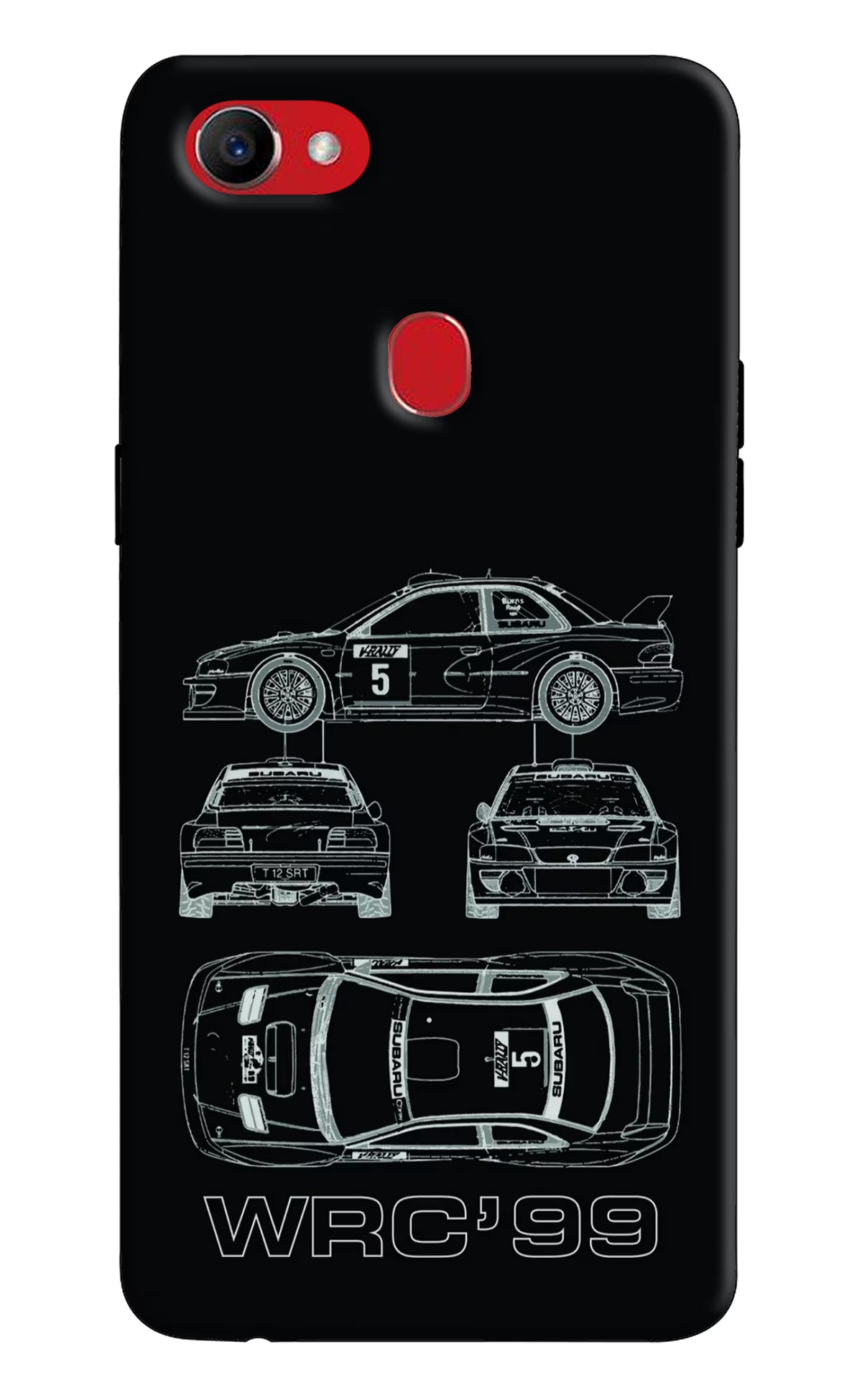 WRC'99 Oppo F7 Hard Case Back Cover by Casekaro