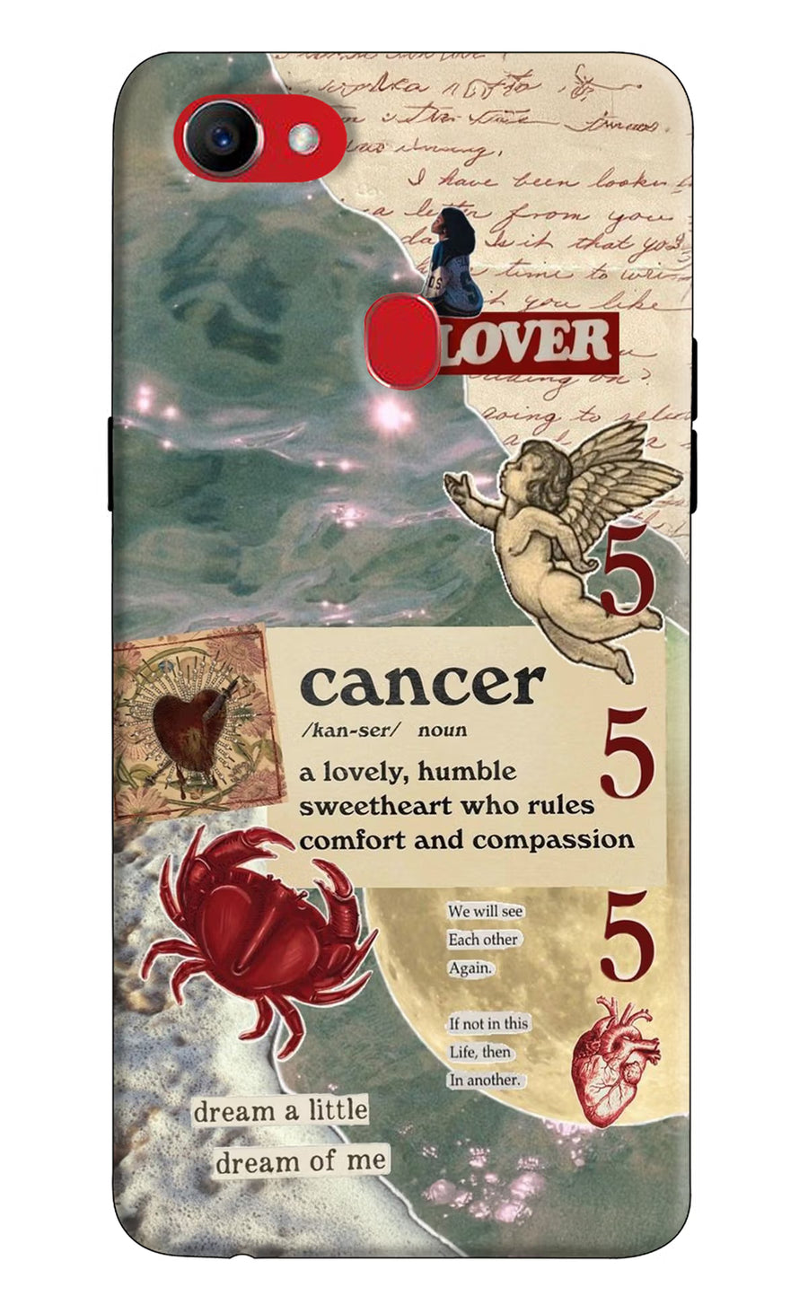 Cancer Zodiac Oppo F7 Back Cover, Hard case