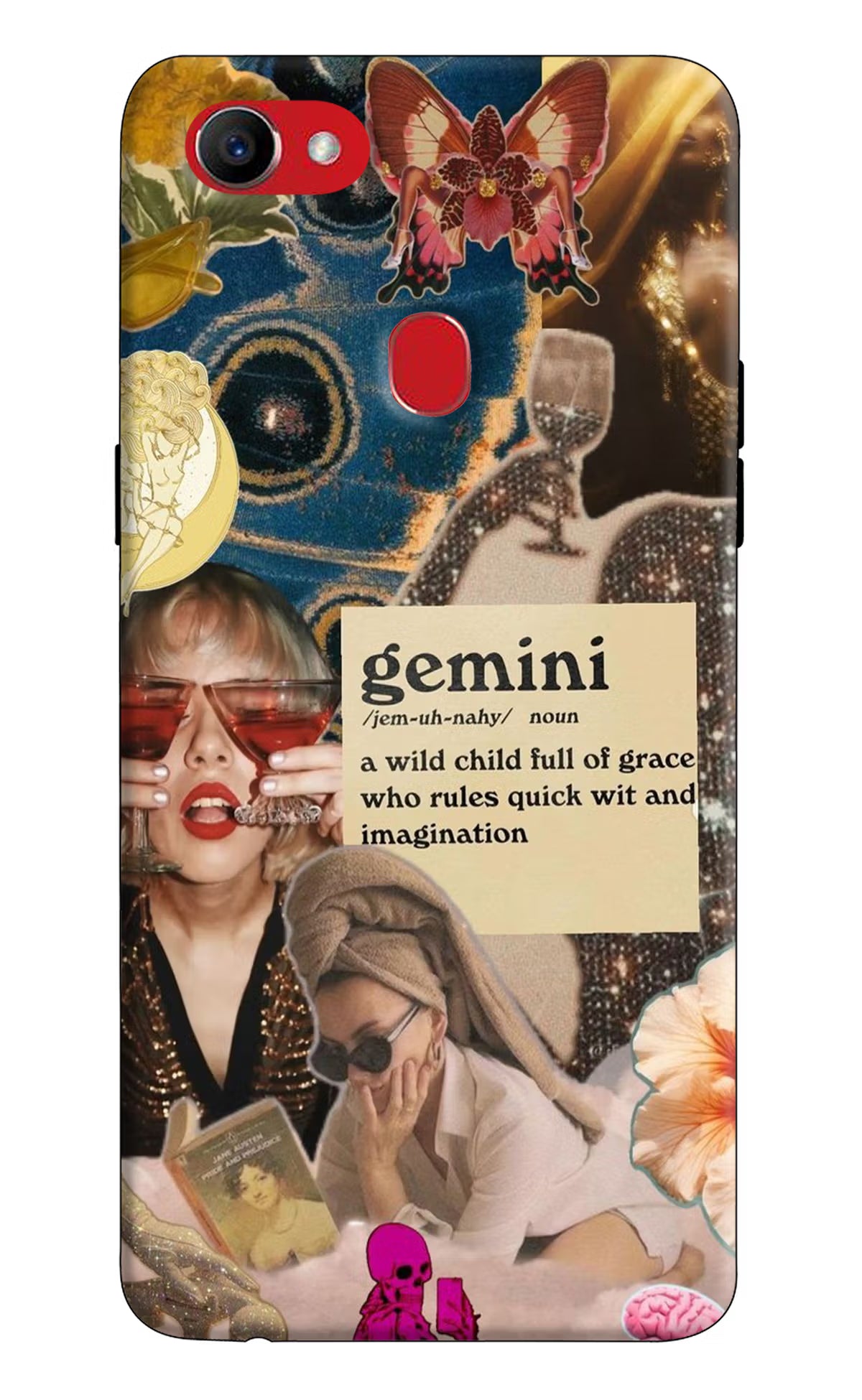 Gemini Zodiac Oppo F7 Hard Case Back Cover by Casekaro