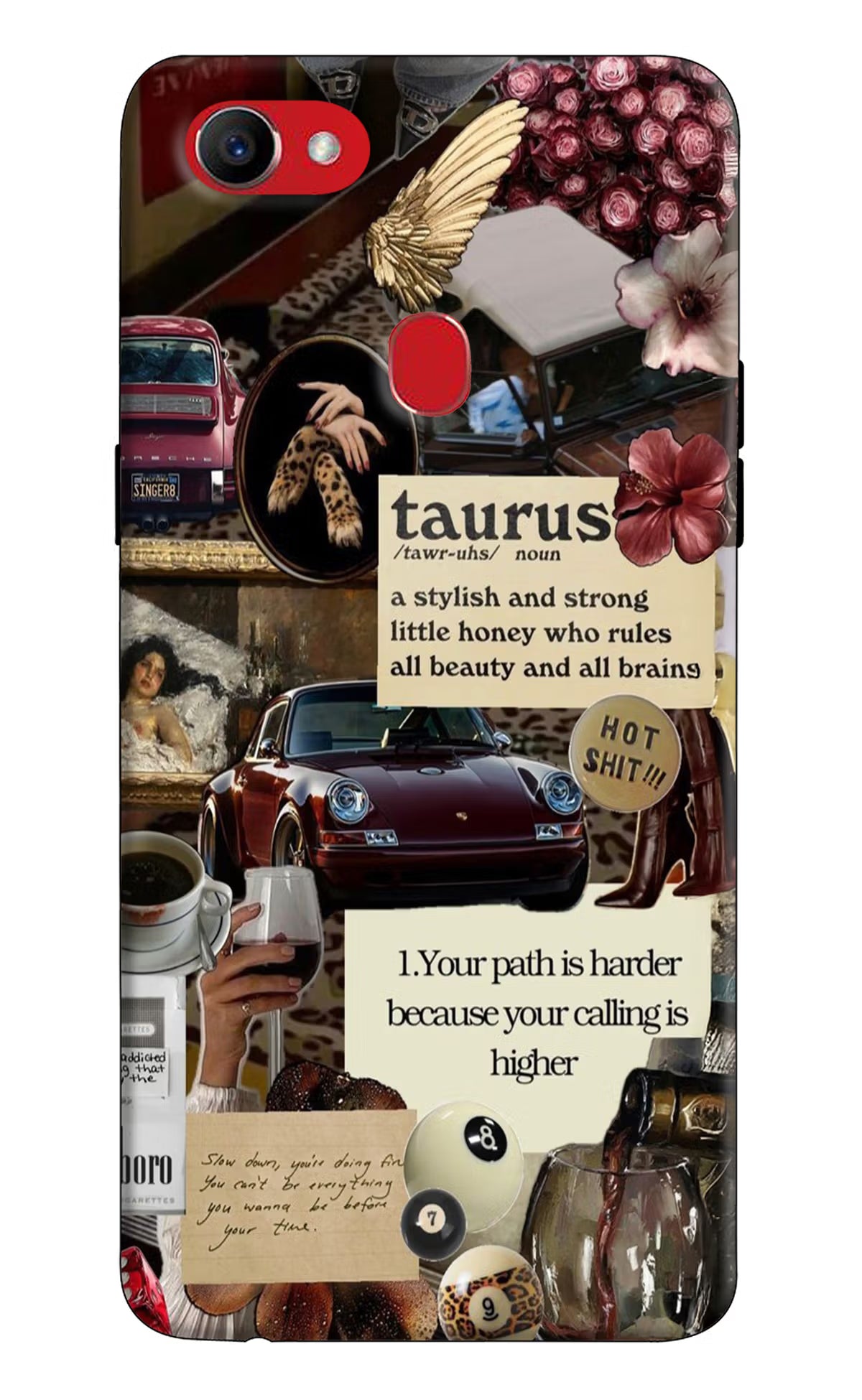 Taurus Zodiac Oppo F7 Hard Case Back Cover by Casekaro