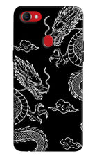 Twin Dragons Oppo F7 Hard Case Back Cover by Casekaro