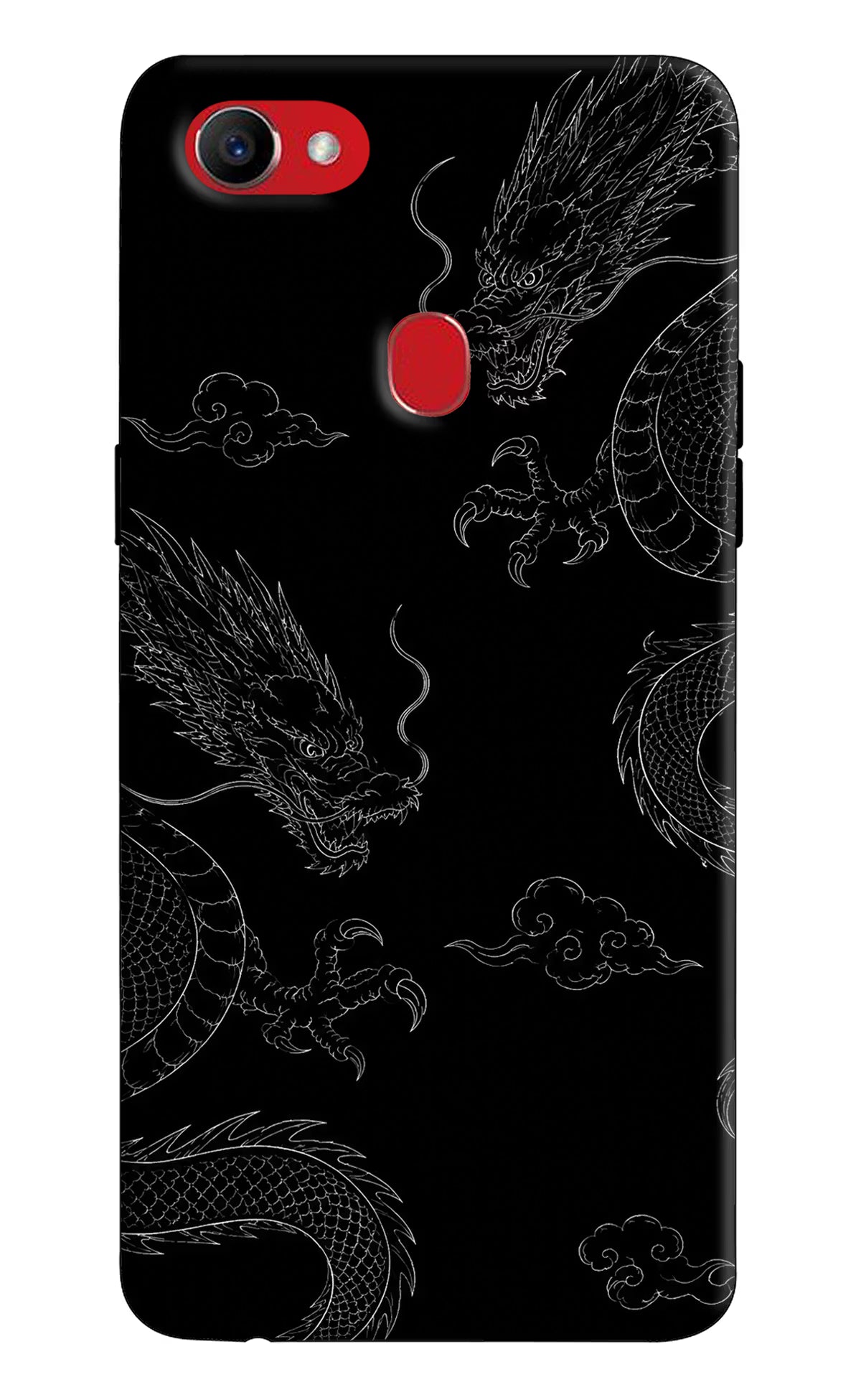 Twin Dragons Oppo F7 Hard Case Back Cover by Casekaro