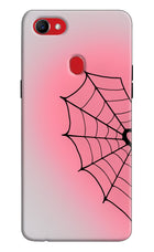 Pink Web Oppo F7 Hard Case Back Cover by Casekaro