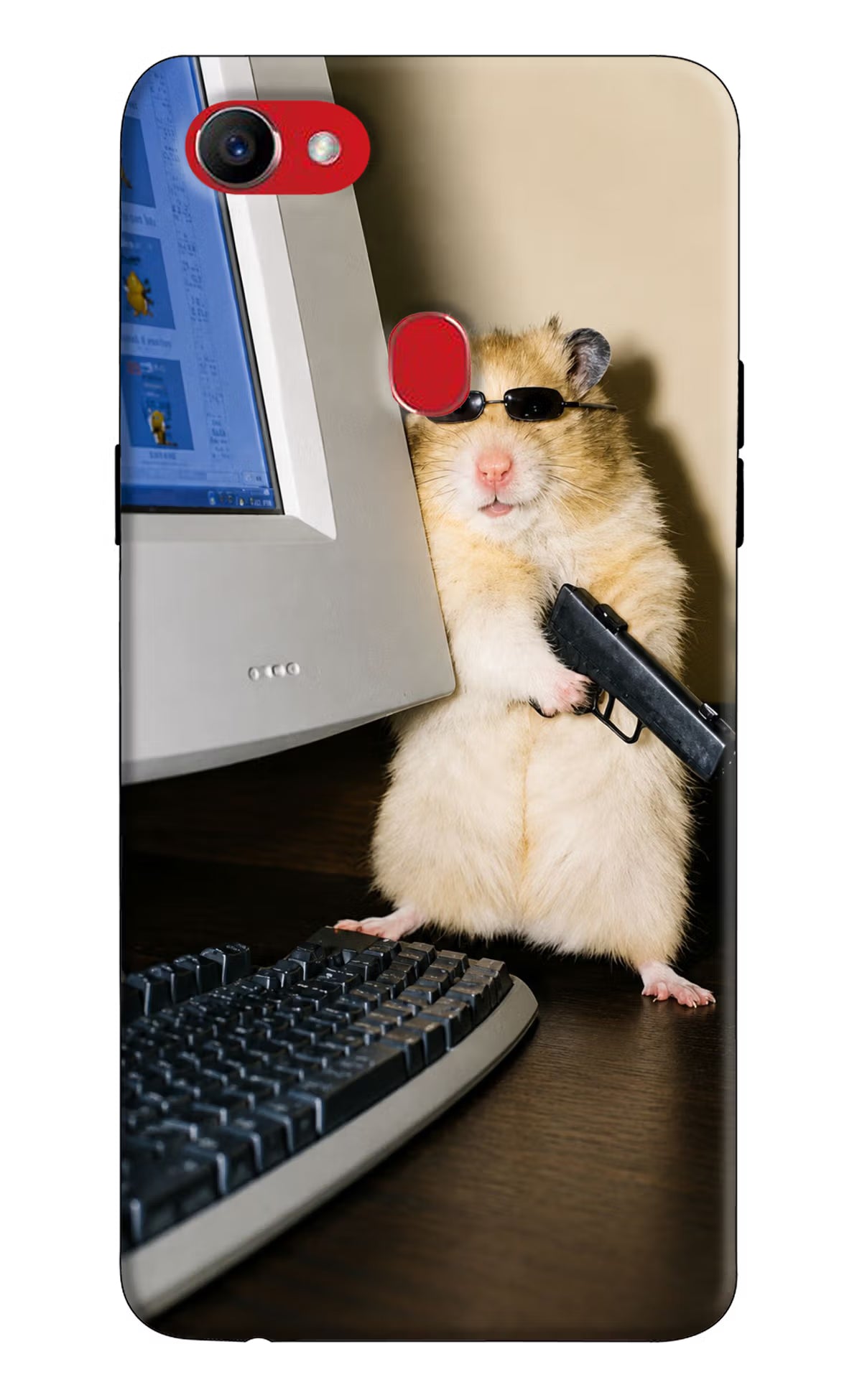 Hacker Hamster Oppo F7 Back Cover