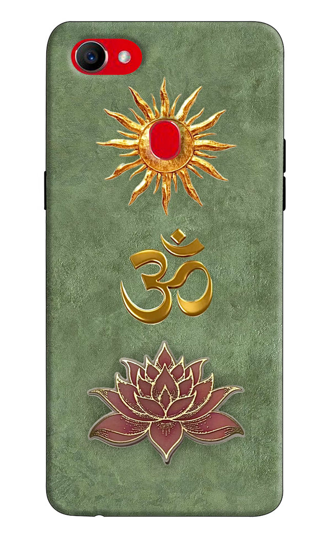 Om & Lotus Oppo F7 Back Cover
