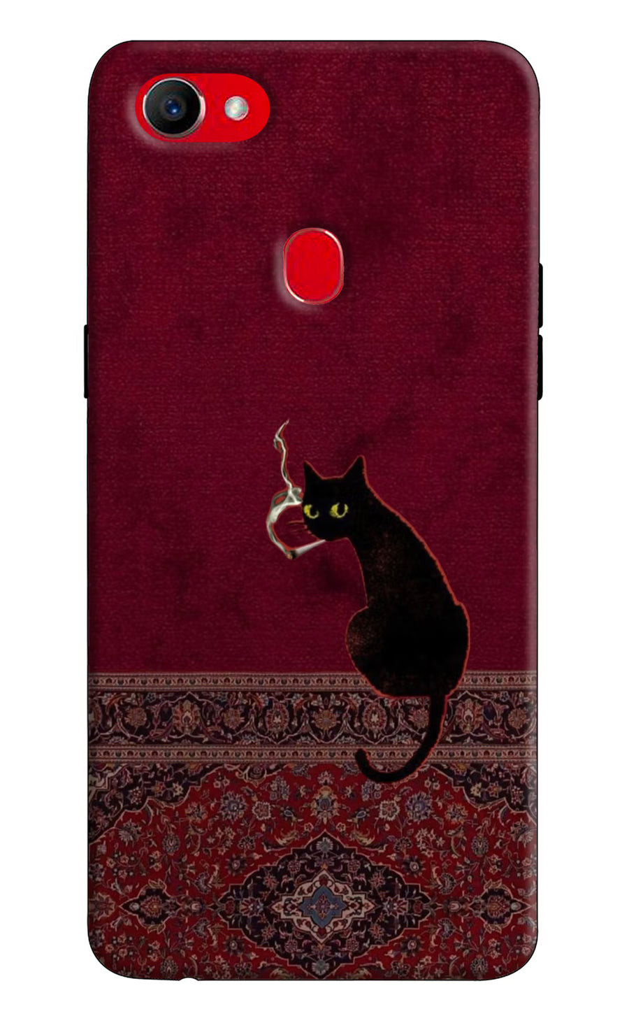 Midnight Cat Oppo F7 Back Cover, Hard case